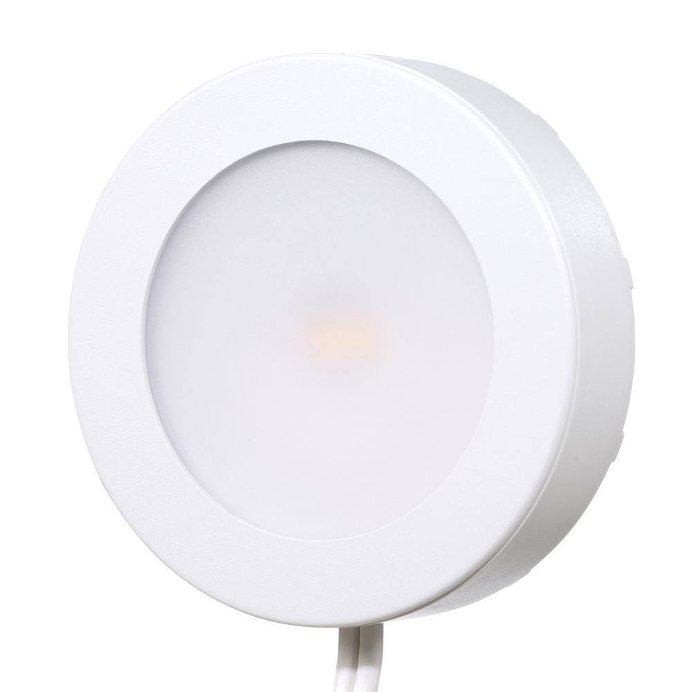 Commercial Electric 5-Light LED White AC Puck Light Kit