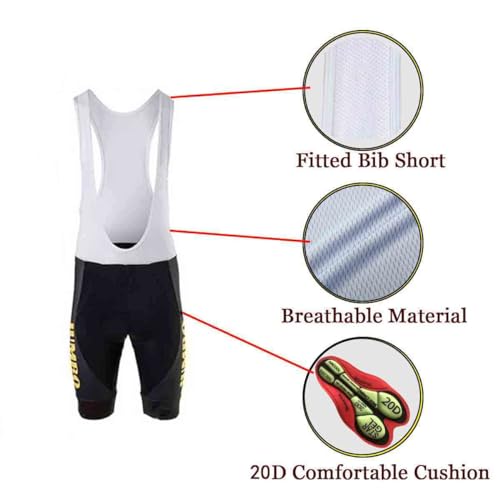 Men's Cycling Jersey Set Shirt & 20D GEL Bib Shorts Summer Mountain Bike Suit Road Bicycle Team Racing Uniform Clothes