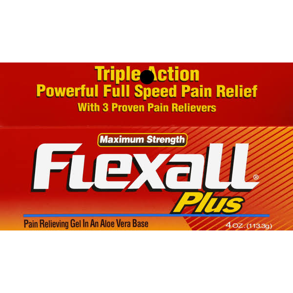 Flexall Plus Pain Relieving Gel, Maximum Strength - 4 oz