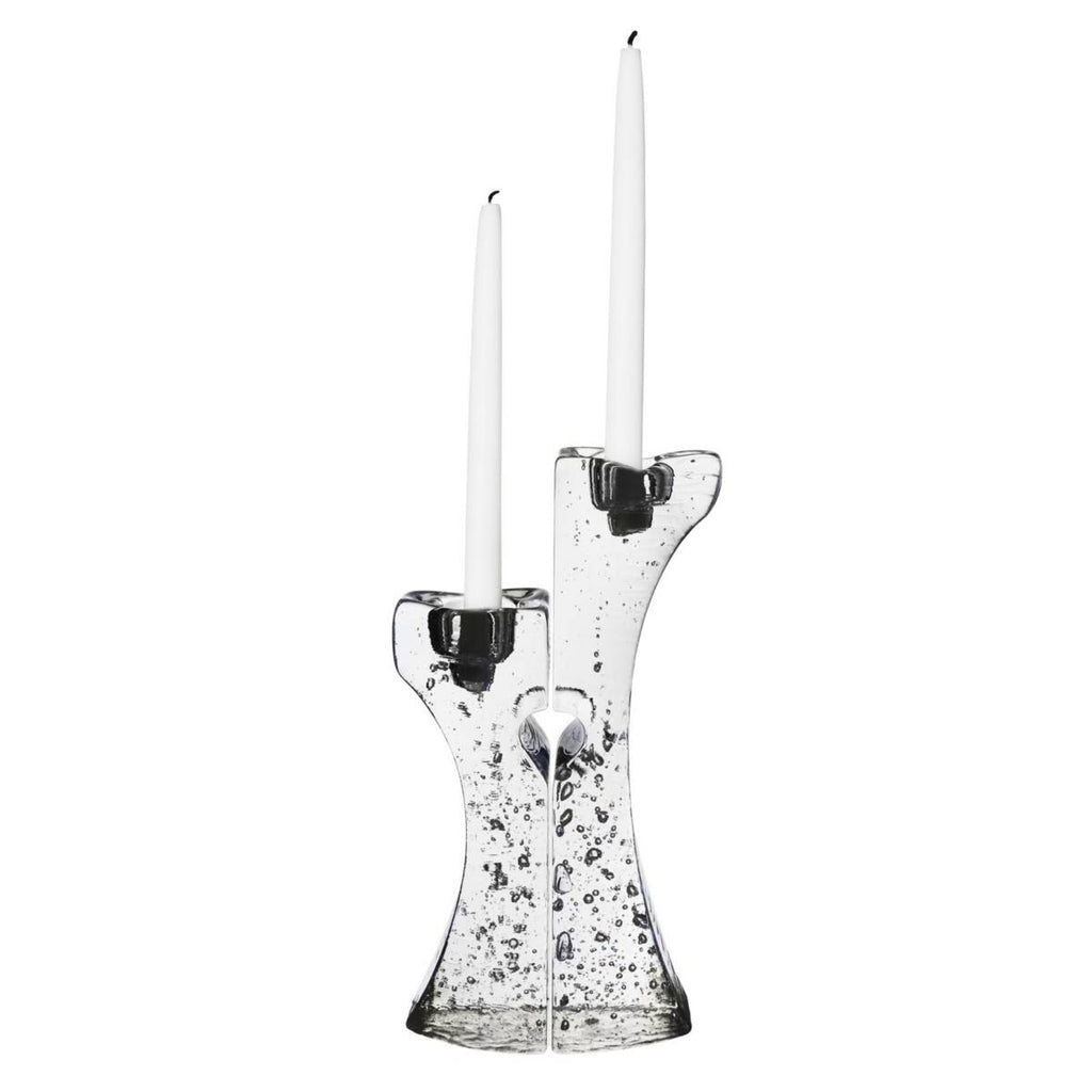 Kosta Boda Connect Candlestick Set of 2