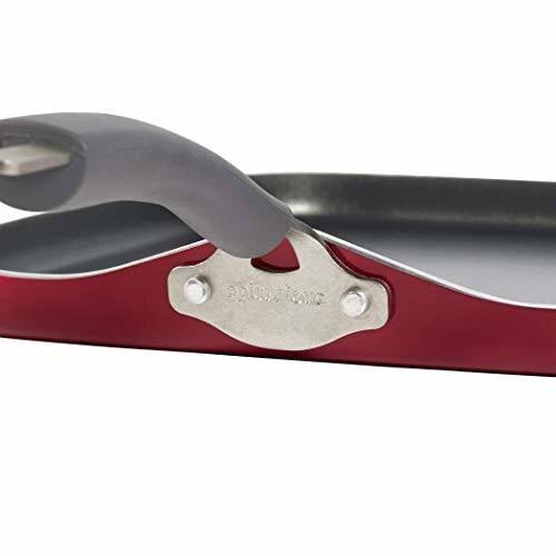 Epicurious 12-In. Square Griddle - Red