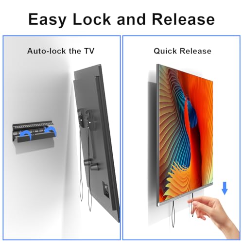 Suptek Studless TV Wall Mount for Most 23-60 Inch TVs up to 99 lbs, Low Profile No Drill TV Mount, Drywall TV Bracket with Max VESA 400x400mm, No Stud, No Drill, Easy Install, MF8