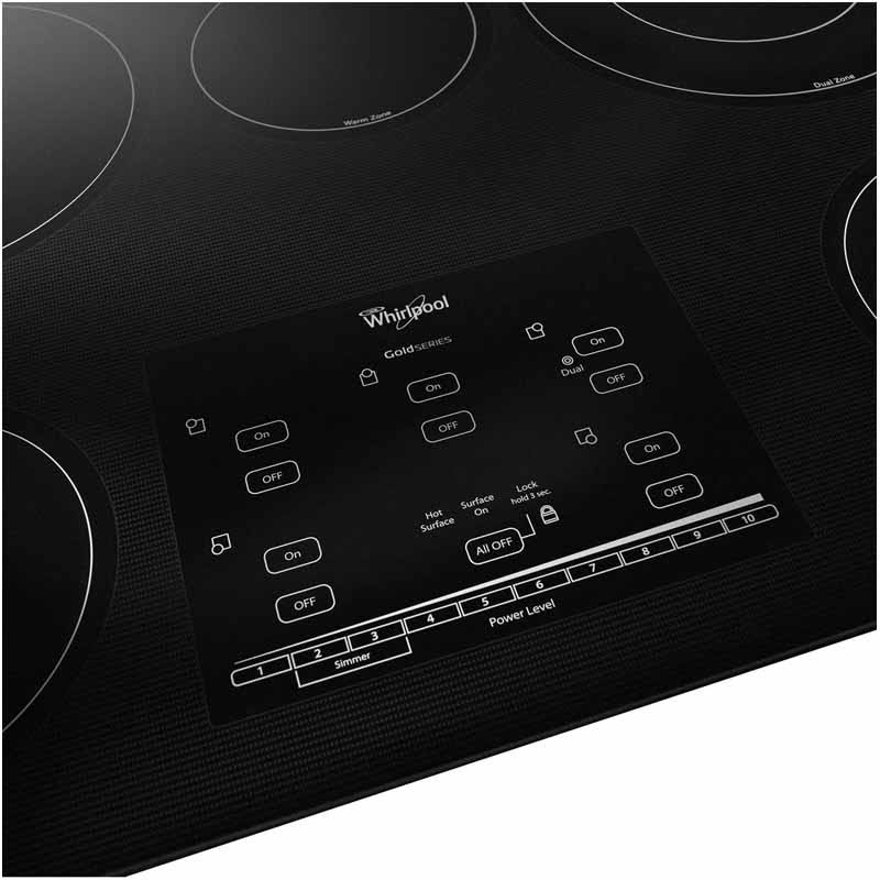 Whirlpool Gold 30x22 Electric Cooktop-Black-G9CE3065XB
