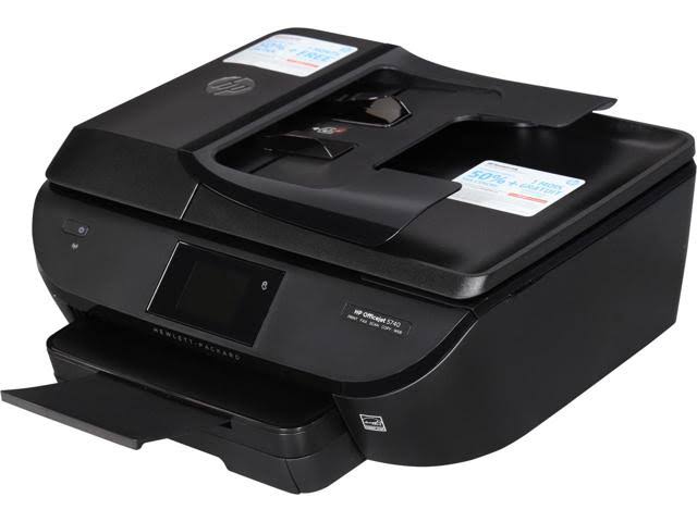 HP Officejet 5740 Wireless All-In-One Inkjet Color Printer - Black