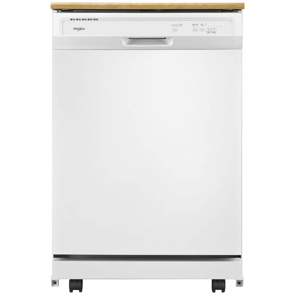 Whirlpool - 24 Front Control Tall Tub Portable Dishwasher - White
