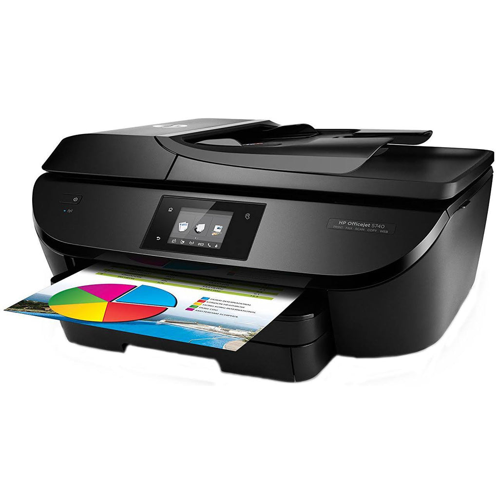 HP Officejet 5740 Wireless All-In-One Inkjet Color Printer - Black