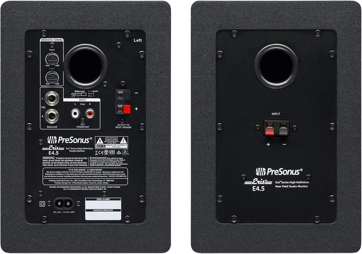 PreSonus AudioBox 96 Audio Interface (May Vary Blue or Black) Full Studio Bundle with Studio One Artist Software Pack with Eris 4.5 BT Pair Studio Bluetooth Monitors and 1/4?? Instrument Cable