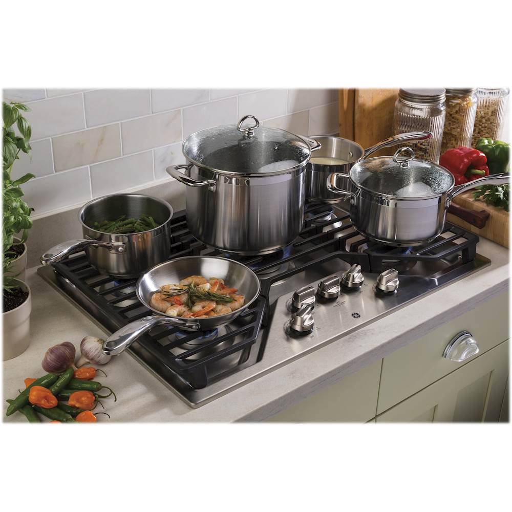 GE - 30 Gas Cooktop - Stainless steel