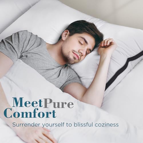viewstar Bed Pillows King Size Set of 2, Hotel Quality, Down Alternative Big Pillow for Back, Stomach or Side Sleepers, Firm