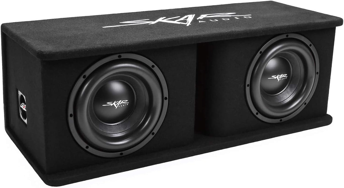 Skar Audio Dual 12 Complete 2,400 Watt SDR Series Subwoofer Bass Package - Includes Loaded Enclosure with Amplifier