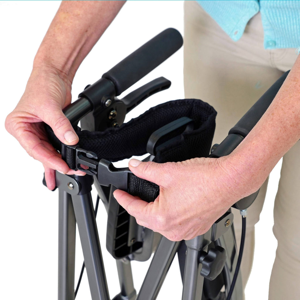 Able Life Space Saver Rollator Cobalt Blue - Each