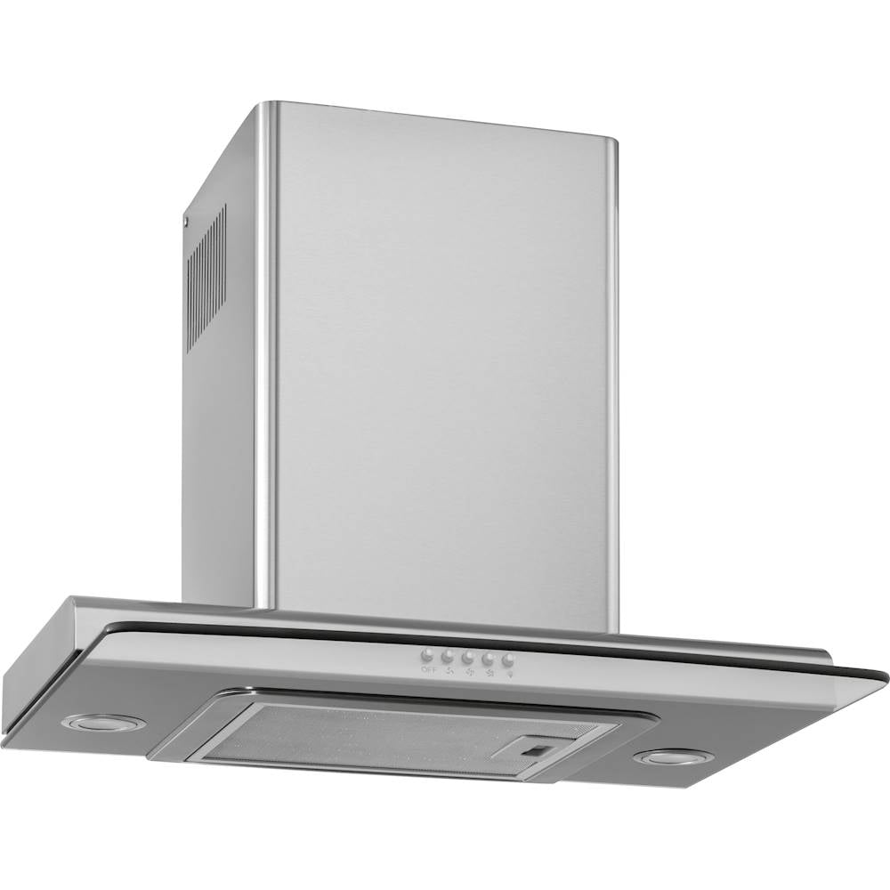 GE Profile - 24 Convertible Range Hood - Silver