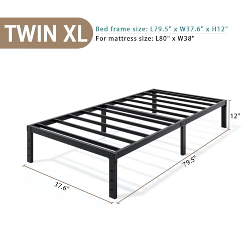 Metal Bed Frame Full Size - 14 Inch Heavy-Duty Full Platform Bed Frame No Box Spring Needed, Easy Assembly, Noise-Free, Sturdy Mattress Foundation, Underbed Storage Space