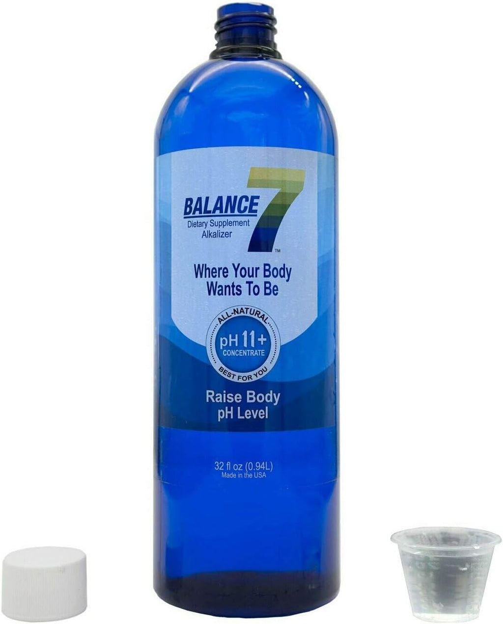 Balance 7 - Alkaline Dietary Supplement - 11+ pH Alkalizing Concentrate and pH Booster Mineral Liquid - pH Balancer (16 fl oz, 6 Bottles) Pack of 2