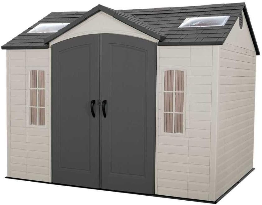 LIFETIME 10 FT. X 8 FT. OUTDOOR STORAGE SHED (Model 60001)
