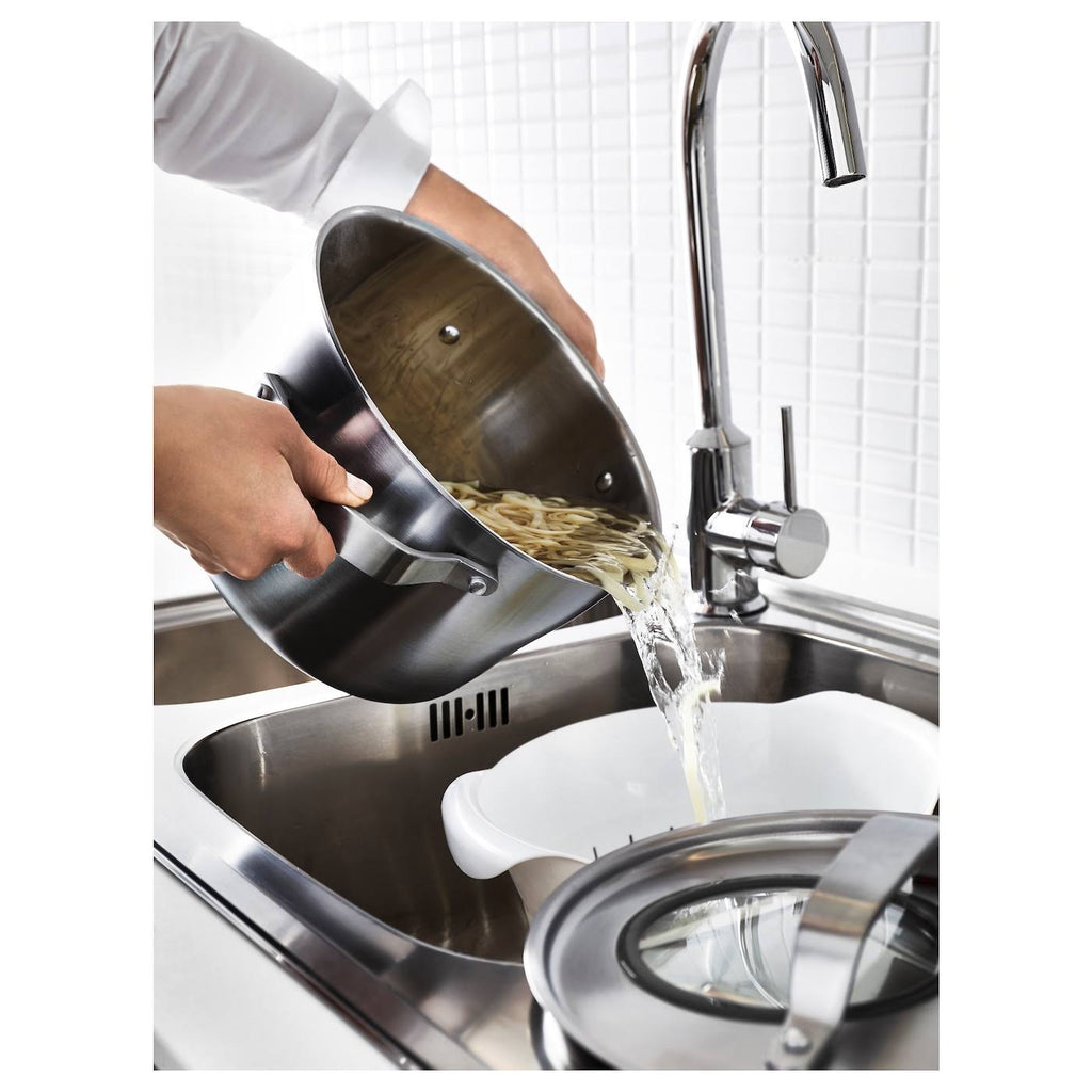 IKEA - SENSUELL Pot with Lid, Stainless Steel/Gray, 5.8 qt
