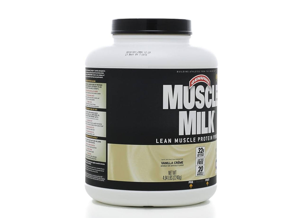 Muscle Milk Genuine Protein Powder, Vanilla Creme - 4.94 lb