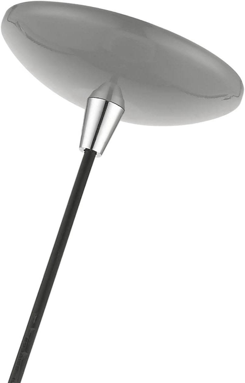 Livex Lighting Piedmont - 1 Light Globe Pendant in Industrial Style-15 Inches Tall and 10 Inches Wide-Shiny Light Gray/Polished Chrome