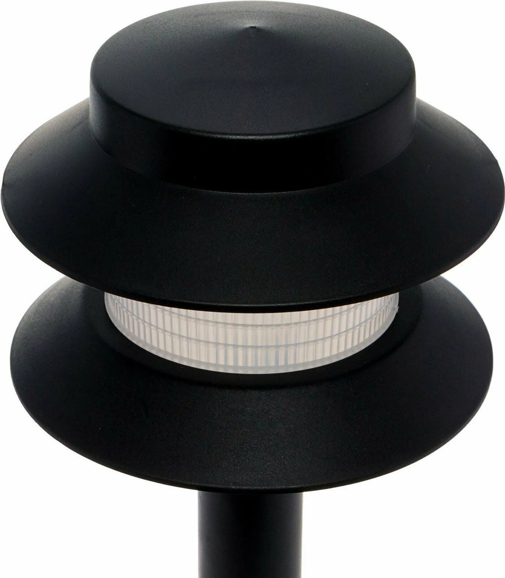 Paradise GL22627 Low Voltage Plastic 4W Path Light (Black, 8 Pack)