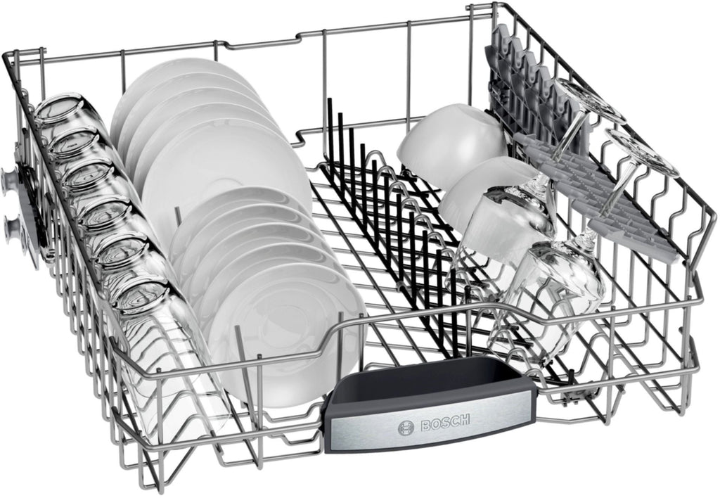 Bosch - 800 Series 24 Top Control Built-In Dishwasher with CrystalDry, Stainless Steel Tub, 3rd Rack, 42 dBa - Stainless steel