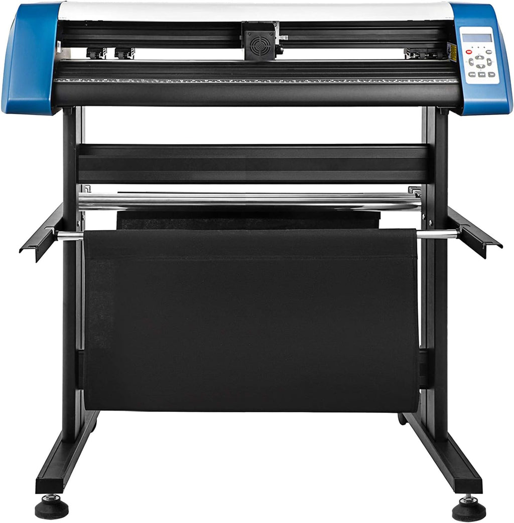 Office Products VEVOR Vinyl Cutter 53 Inch Plotter Machine Automatic Paper Feed Vinyl Cutter Plotter Speed Adjustable Sign Cutting with Floor Stand Signmaster Software