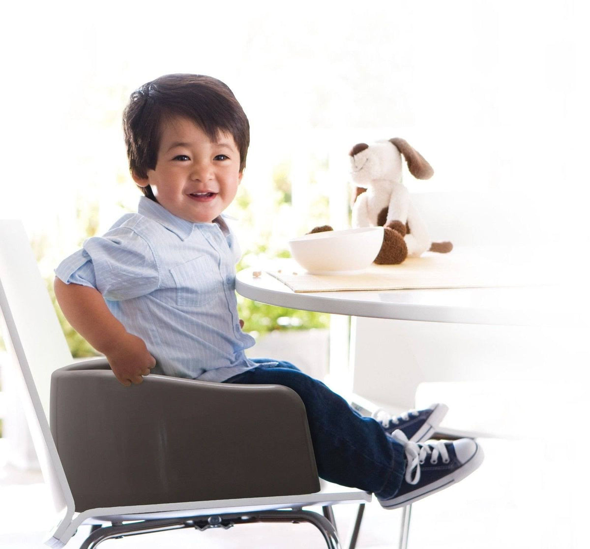 Prince Lionheart 6990 Soft Booster Seat - Charcoal Grey