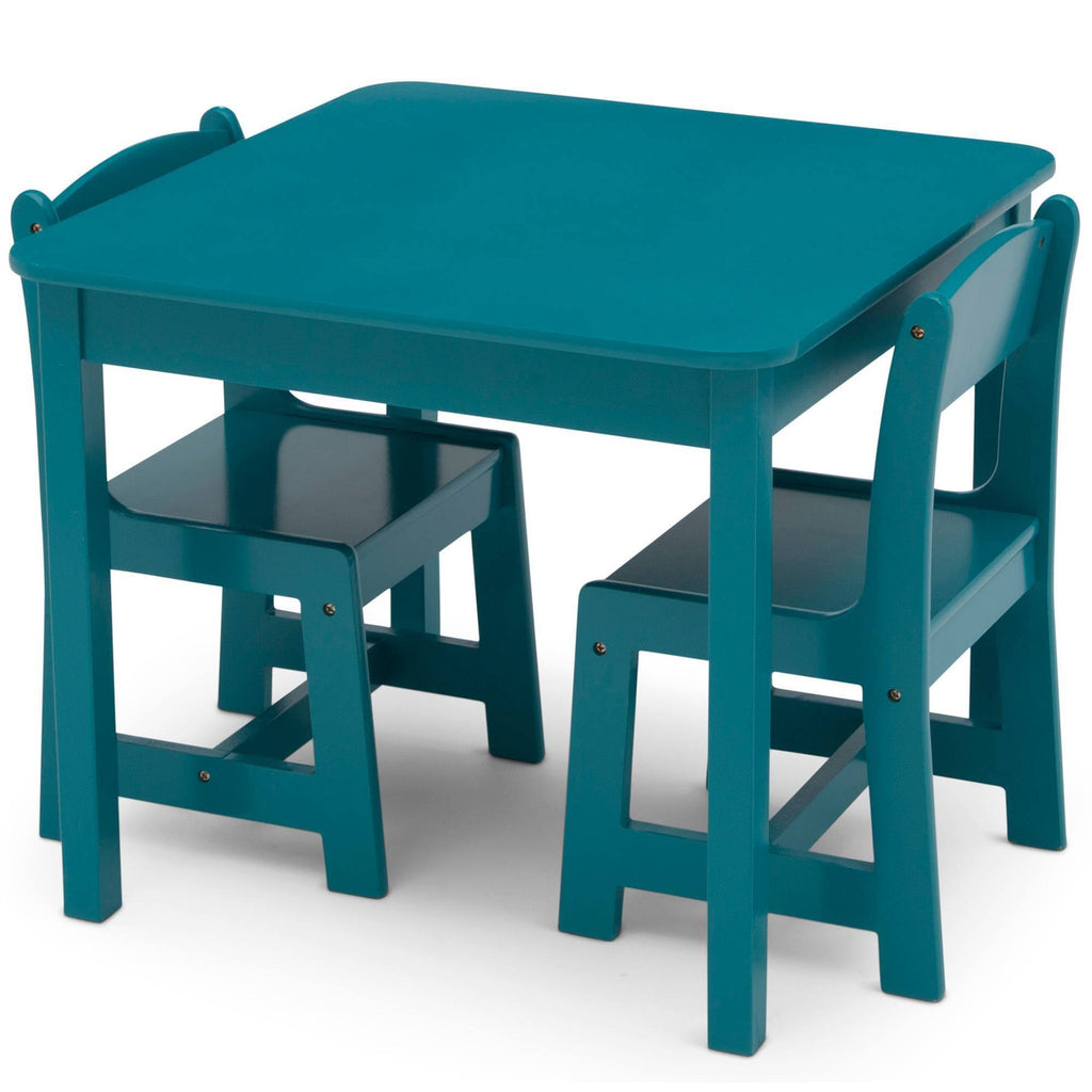 Delta Children MySize Kids Wood Table and Chair Set - Teal
