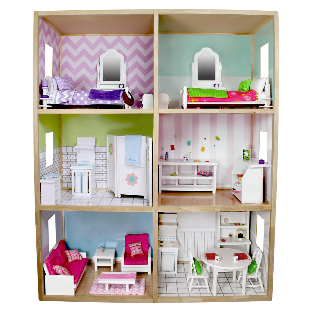 My Girl&s Dollhouse for 18& Dolls, Modern Style