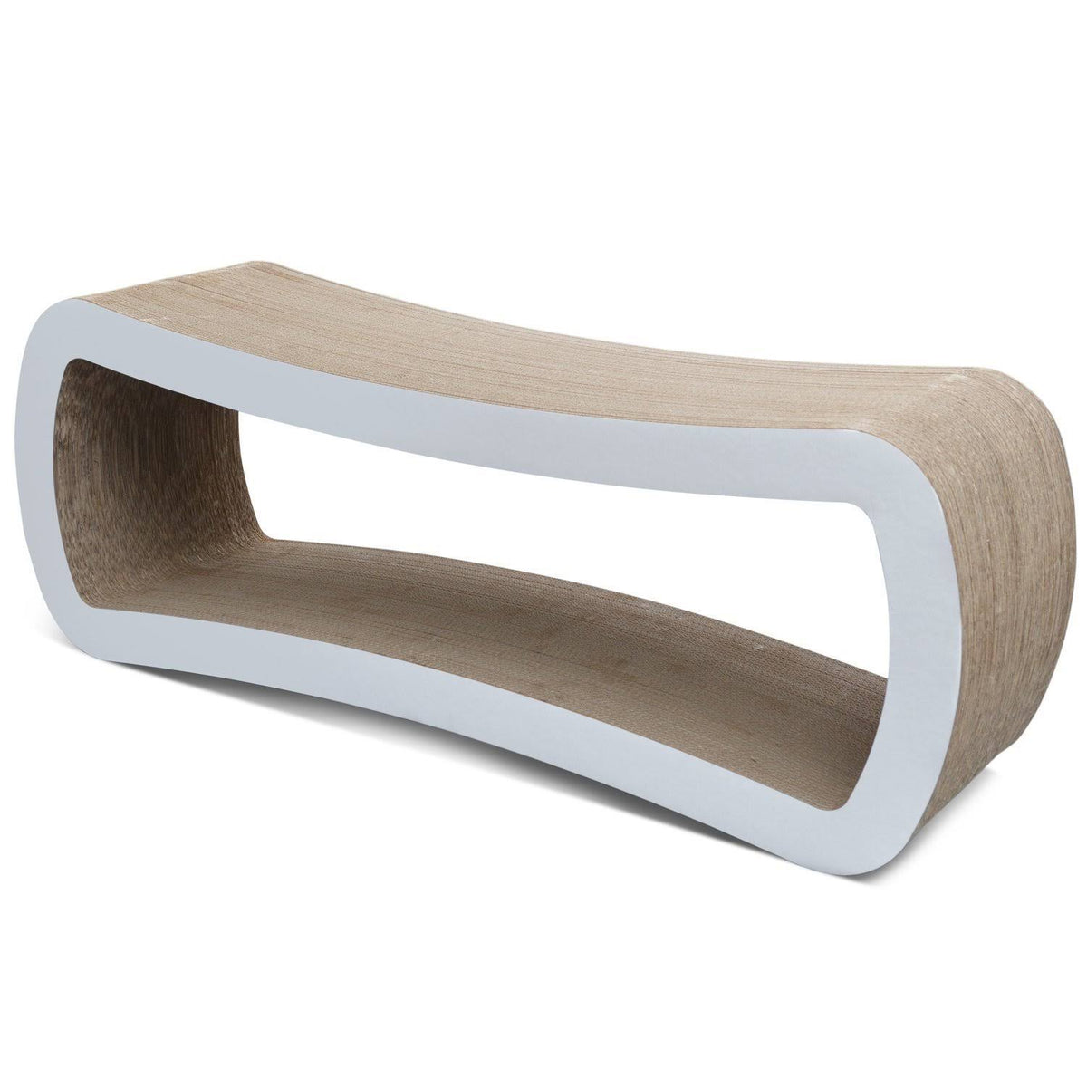 PetFusion Jumbo Cat Scratcher Lounge - White