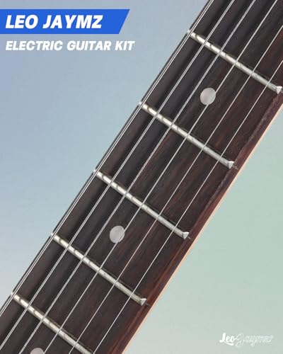 Leo Jaymz 39 Full Size ST Style Electric Guitar Starter Kit with SSH Pickup, 5W Portable Amp, Tuner, Gig Bag, Strap & Accessories (Violet Ocean)