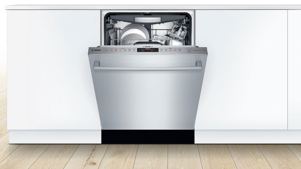 Bosch - 800 Series 24 Top Control Built-In Dishwasher with CrystalDry, Stainless Steel Tub, 3rd Rack, 42 dBa - Stainless steel