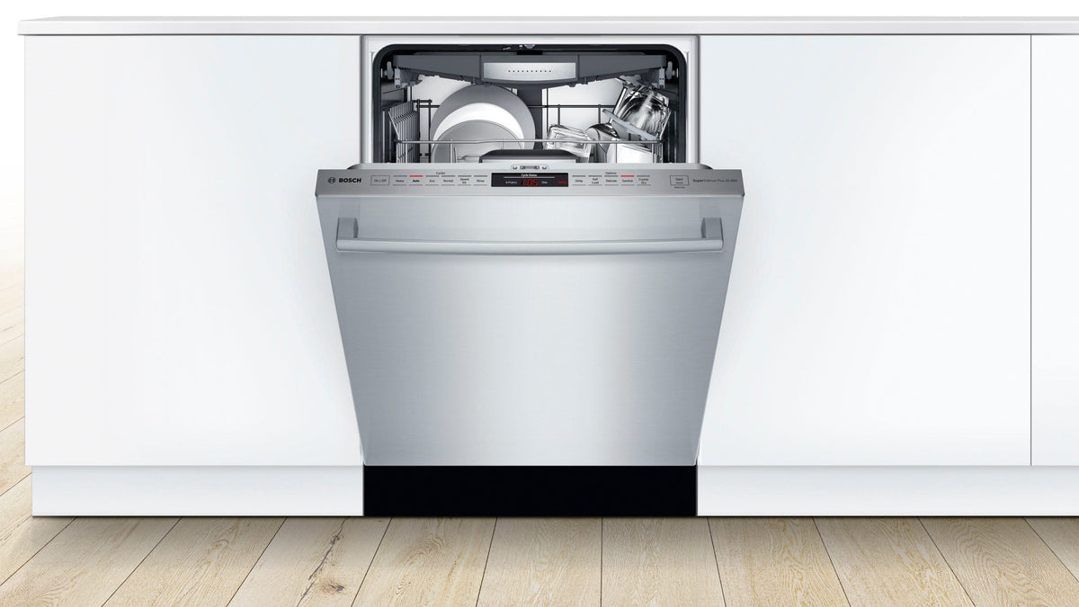 Bosch - 800 Series 24 Top Control Built-In Dishwasher with CrystalDry, Stainless Steel Tub, 3rd Rack, 42 dBa - Stainless steel