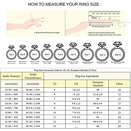 Gem Stone King 925 Sterling Silver and 10K Yellow Gold 6MM Cushion Cut Gemstone Birthstone Engagement Ring | Wedding Anniversary Promise Ring For Women | Available In Size 5, 6, 7, 8, 9