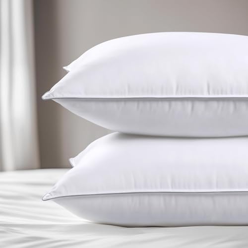 viewstar Bed Pillows King Size Set of 2, Hotel Quality, Down Alternative Big Pillow for Back, Stomach or Side Sleepers, Firm