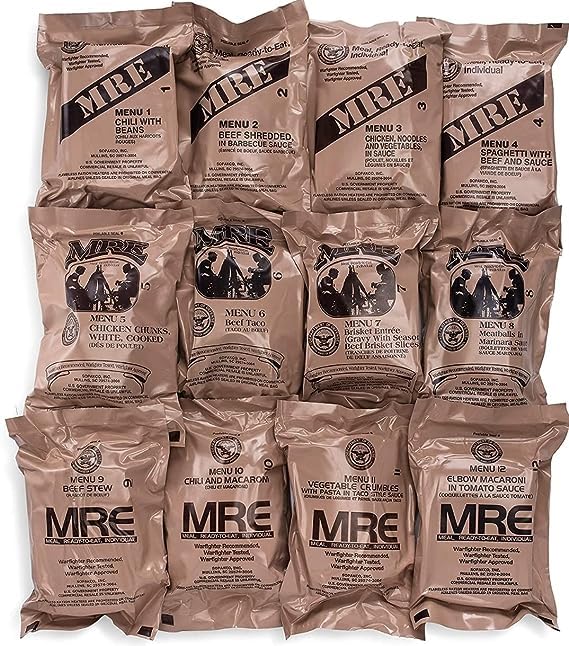 2027 Inspection Dated MRE (Meals-Ready-To-Eat) Case ?C Military MRE Random Case A or B