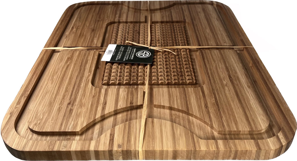 Organic Extra Large Bamboo Cutting Board - Extra Large Wood Cutting Board - Bamboo Carving Board for Meat Cheese and Vegetables ?C Reversible Large Wooden Cutting Boards for Kitchen ?C Reversible Cuttin