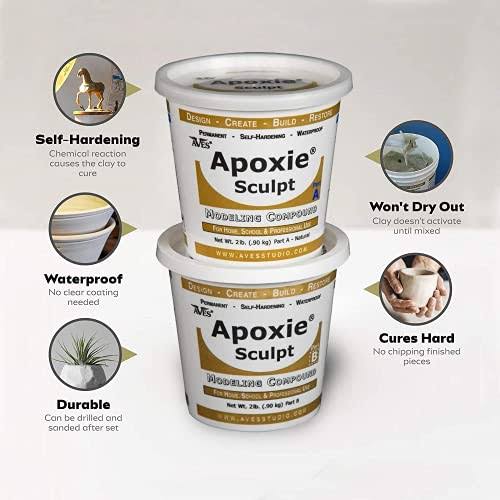 Apoxie Sculpt 4 lb. White, 2 Part Modeling Compound (A u0026 B)