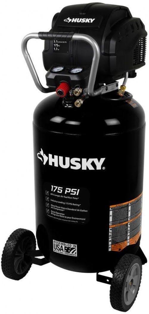 Husky 30 gal. 175 PSI High Performance Quiet Portable Electric Air Compressor