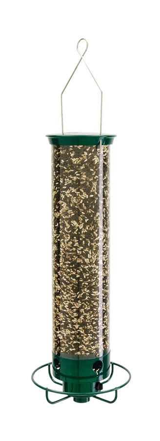 Droll Yankees Flipper Tube Bird Feeder, Green