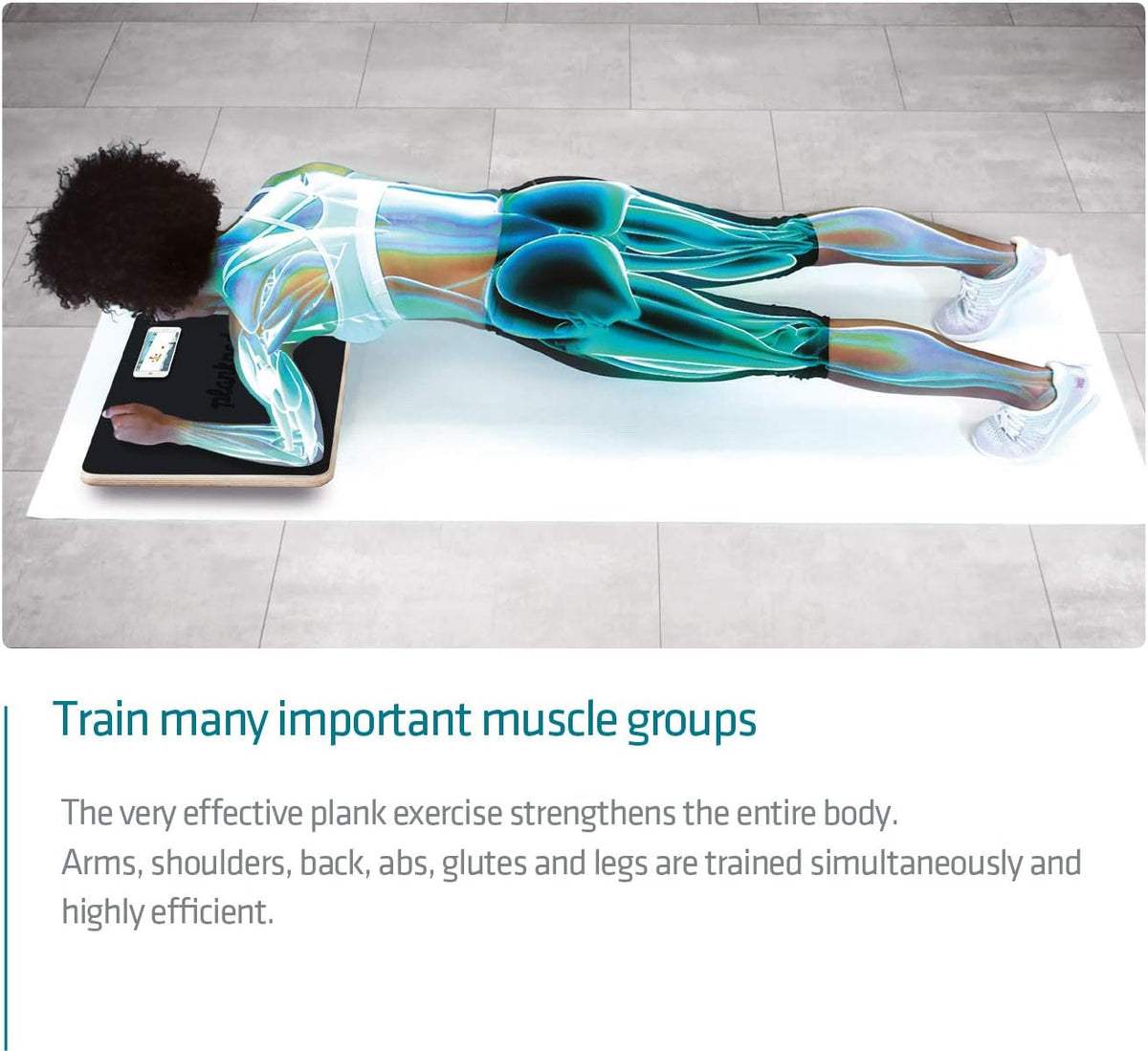 Plankpad PRO - Plank Board Core Trainer & Full Body Fitness while Playing Games & Workouts on iOS/Android App - Balance Board, Exercise Equipment