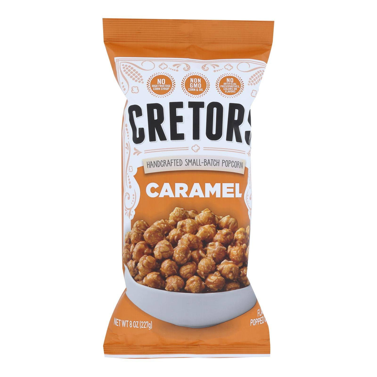 GH Cretors Popped Corn, Caramel - 12 pack, 8 oz