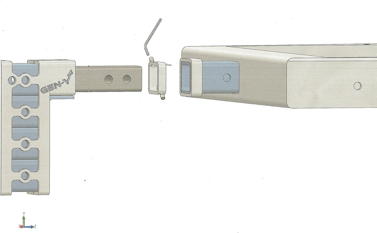 2 1/2?? Class V Hitch Tightener GH-063, Fits 2.5 X 2.5 Hitch Receiver Anti Rattle, Anti Wobble Pack of 2