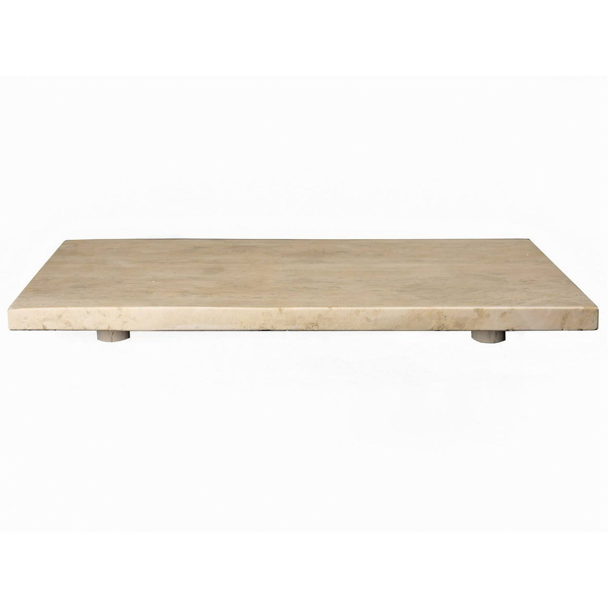 Eden Bath Rectangular Infinity Pool Sink - Honed Beige Travertine