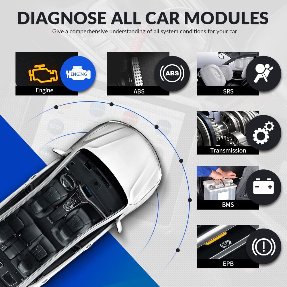 Autel Scanner MaxiSys MS906, 2022 Newest Automotive Scan Tool, Updated of MS906BT/MK906BT/MS906TS/MS908, ECU Coding, Bi-Directional Control, 31+ Services, All Systems Diagnostics