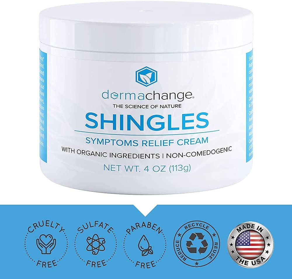 Natural Shingles Treatment and Relief Cream - with Manuka Honey - Shingle Nerve Pain Ointment - Natural Moisturizer for Face and Body - Stops Shingle Breakouts, Burning, Scar, Itchy Dry Skin (8oz)