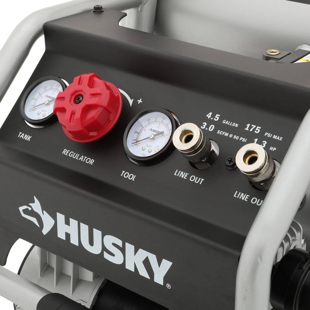 Husky 4.5 gal. Portable Electric-Powered Silent Air Compressor