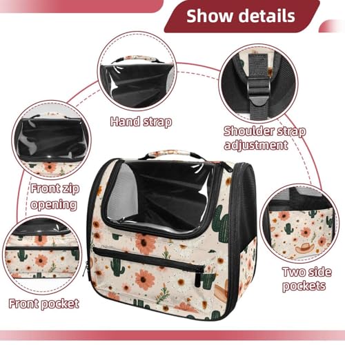 Halloween Pet Carrier Airline Approved Pet Carrier Bag Dog Carrier for Small Medium Cats Dogs Puppies Kitten