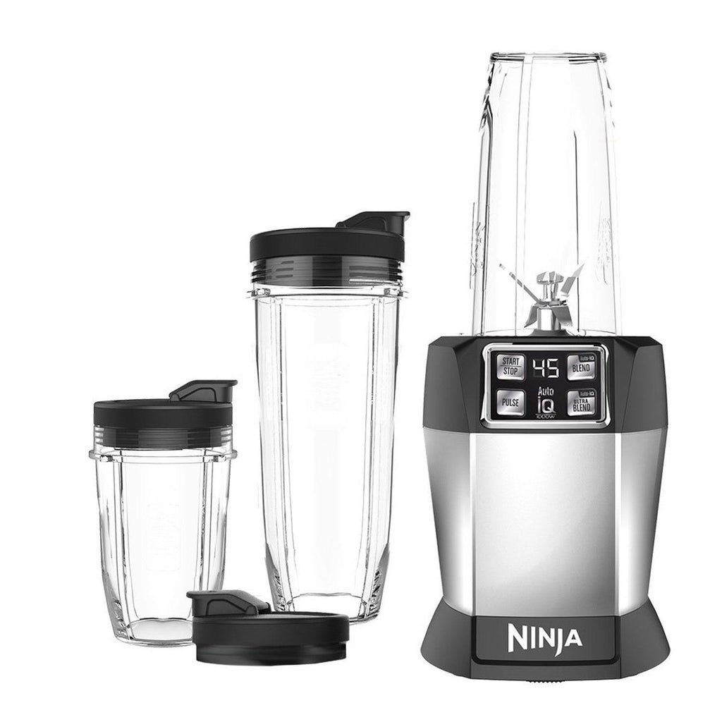 Ninja BL482 Nutri Ninja With Auto IQ Blender One Size, Silver/Black