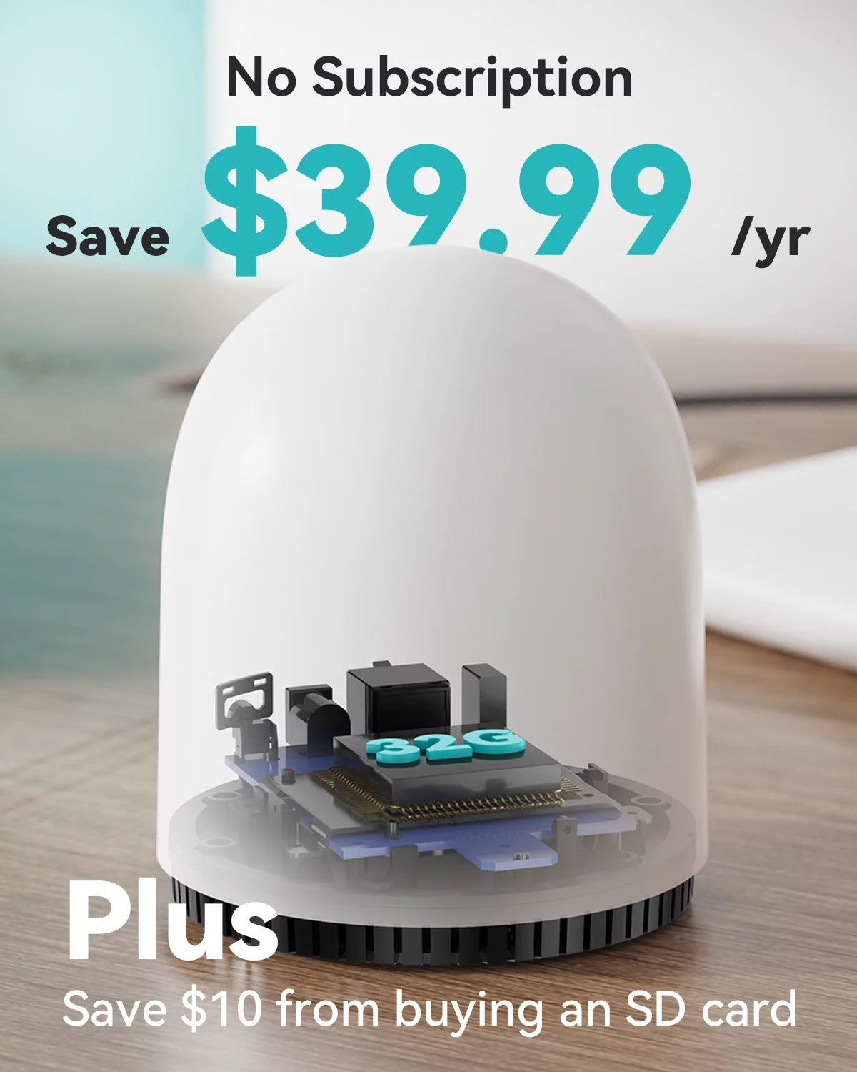 WUUK 2K Wireless Doorbell Camera with Free 32GB Local Storage Base Station, No Monthly Fee, Battery Powered Video Doorbell, Triple Motion Detection, Compatible with Alexa & Google