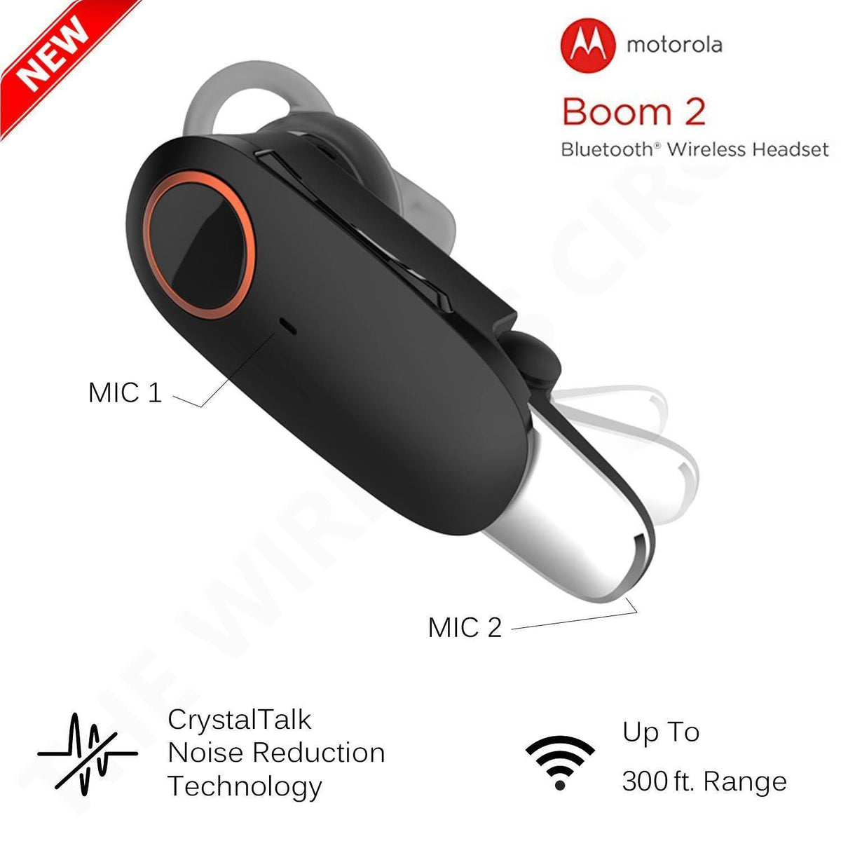 Motorola Boom 2 Plus Bluteooth Headset